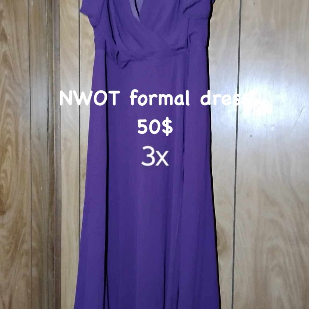 Elegant Purple Women's Dress